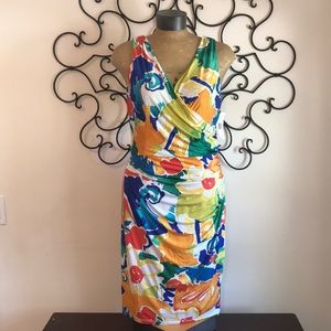 NWT Ralph Lauren Spring faux wrap dress